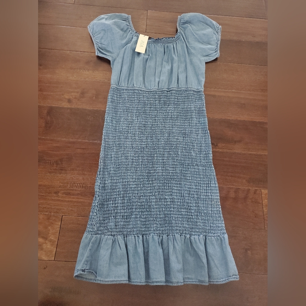 Jean dress pass knee length by MPH Collection size small new with tags s…